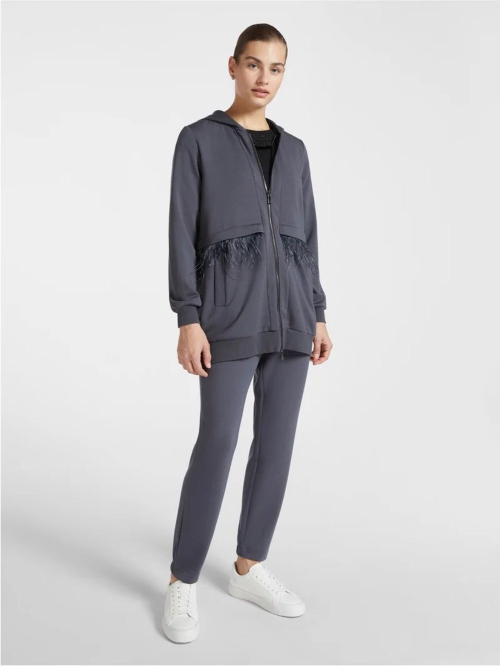 NWT Elena Miro Track Suit Grey S